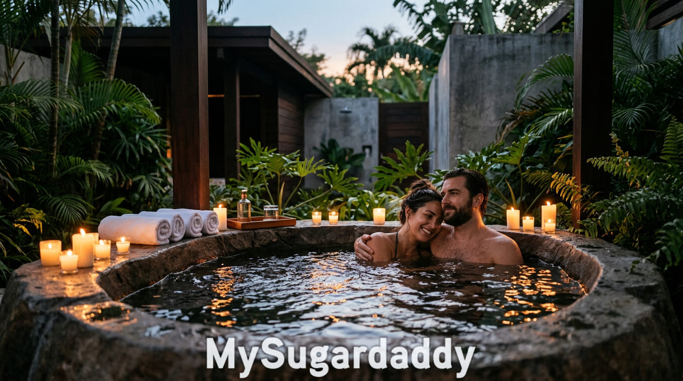 Sugar Daddy y diferencia de edad: momento íntimo en un espacio privado